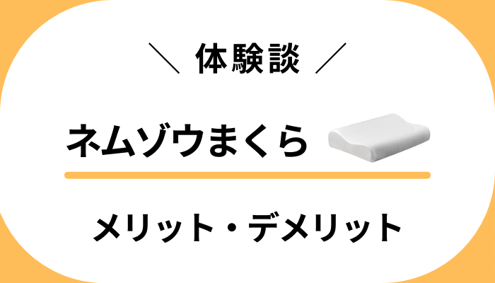 【私の体験談】ネムゾウまくらを使って感じたメリット・デメリット