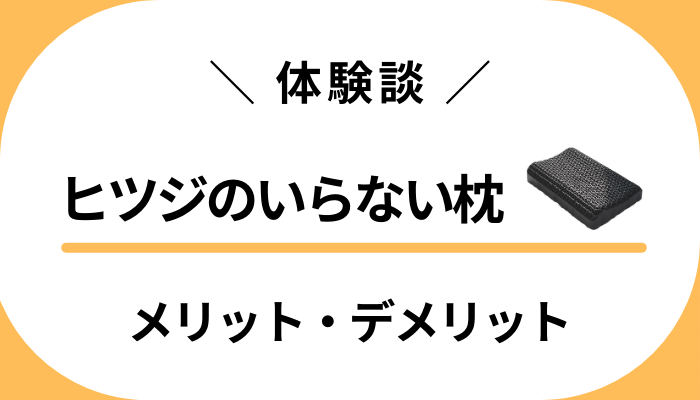 【リアルな体験談】ヒツジのいらない枕のメリット・デメリット