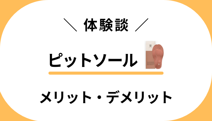 【私の体験談】ピットソールを使って感じたメリット・デメリット