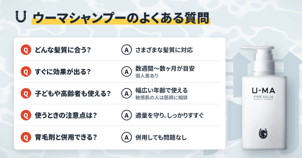 ウーマシャンプーに関するよくある質問