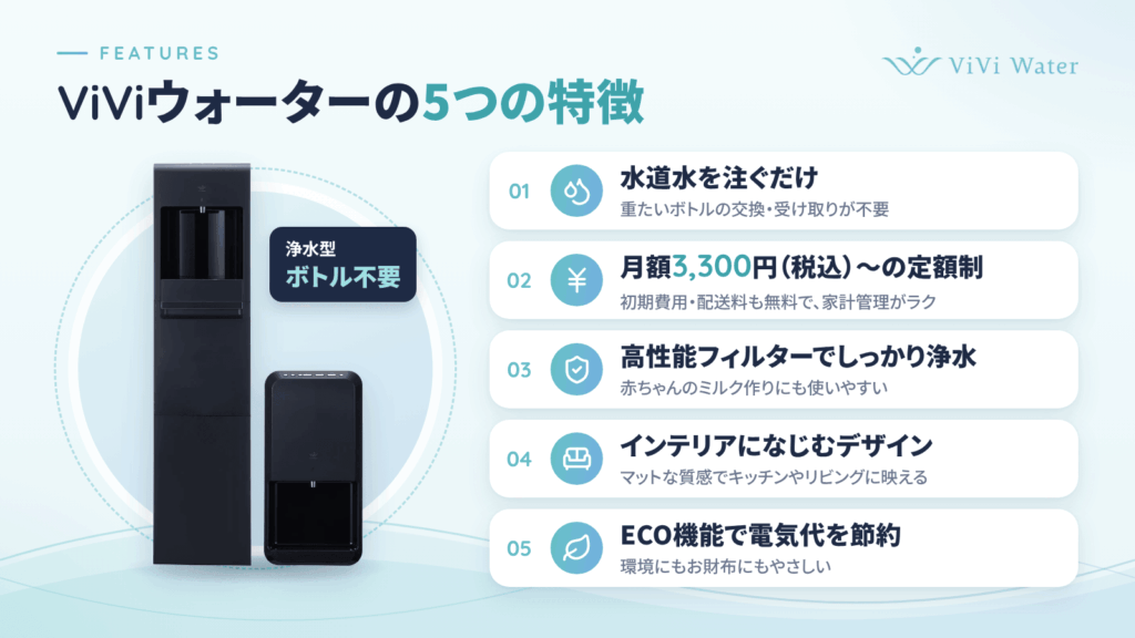 ViViウォーターの特徴
