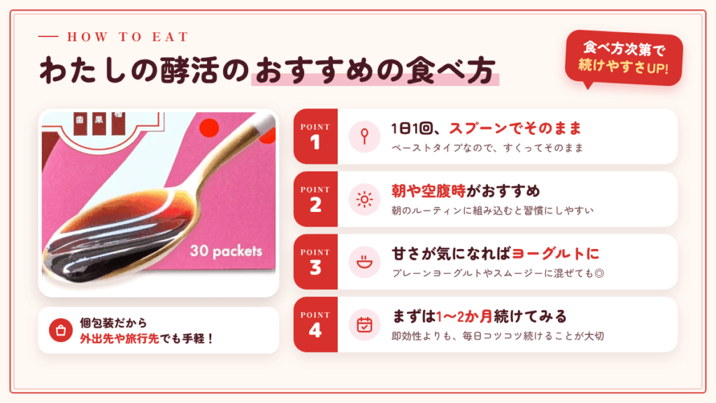 わたしの酵活の効果的な食べ方