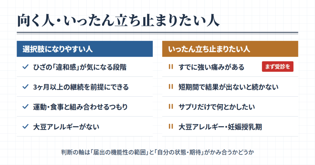 アユメリアが向く人・いったん立ち止まりたい人