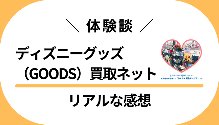 【体験談】ディズニーグッズ(GOODS)買取ネットを利用して感じたメリット・デメリット
