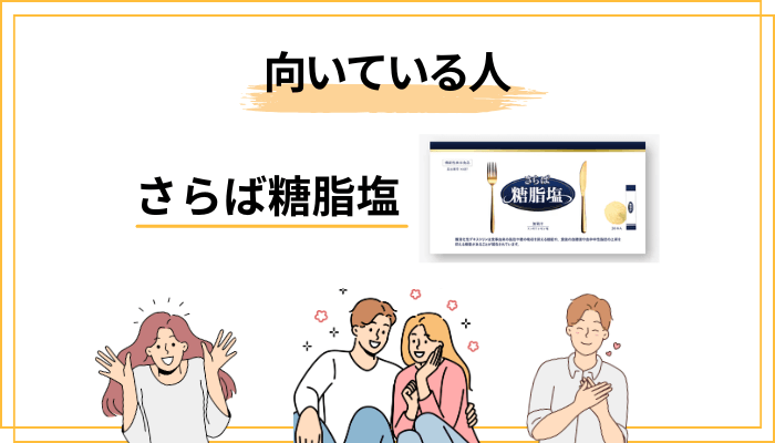 さらば糖脂塩はこんな人に向いている／合わないかもしれない