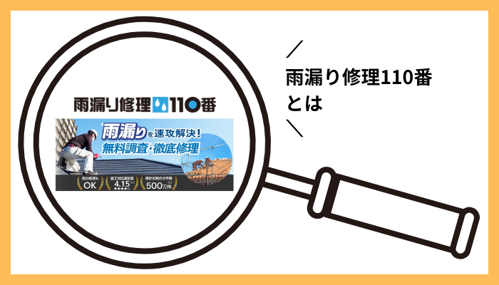 雨漏り修理110番とは