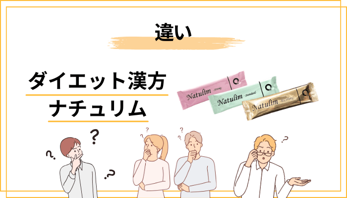 ナチュリムはGLP-1ダイエットと何が違うのか?