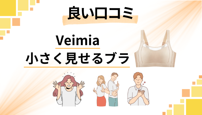 Veimia 小さく見せるブラの良い口コミと評判