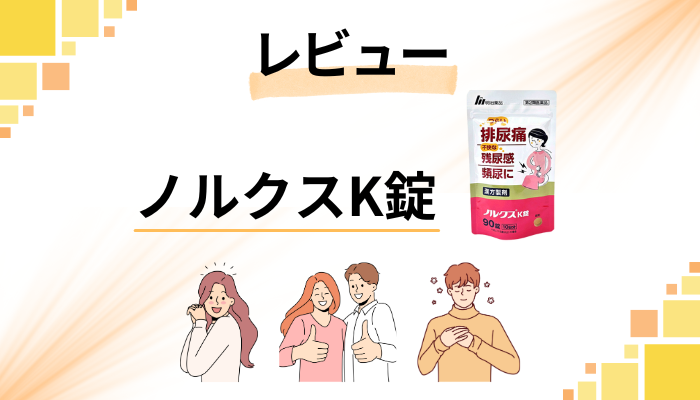【レビュー】ノルクスK錠を飲んで感じたメリット・デメリット