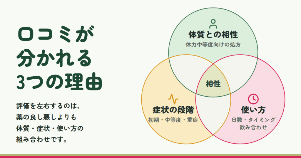 結論から先に——ノルクスK錠の口コミが分かれる「3つの理由」