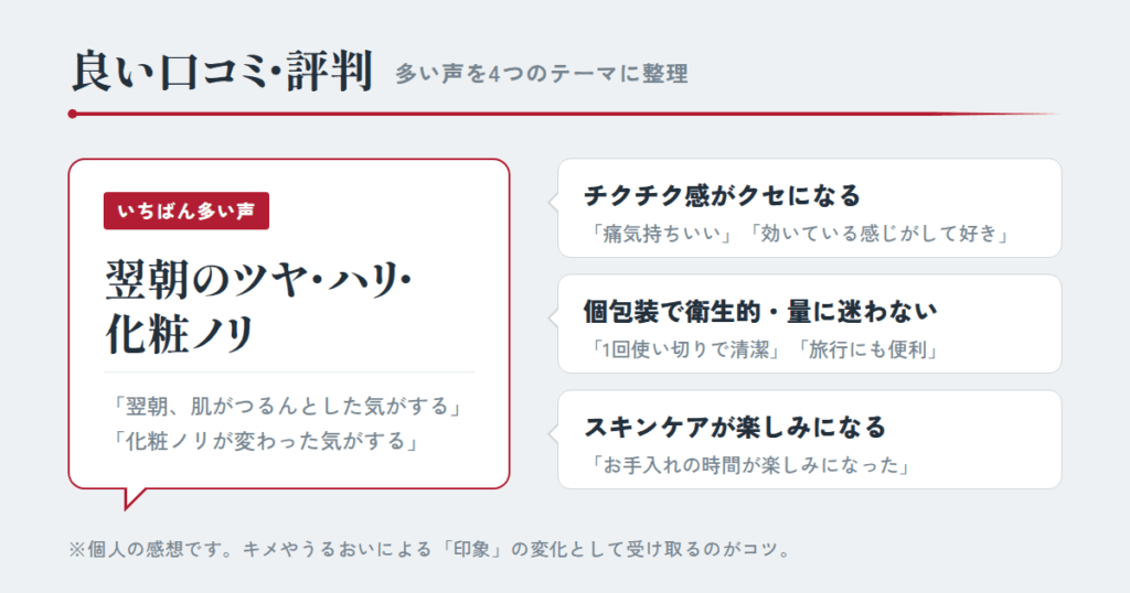エシエンス ダーマインショットの良い口コミ・評判