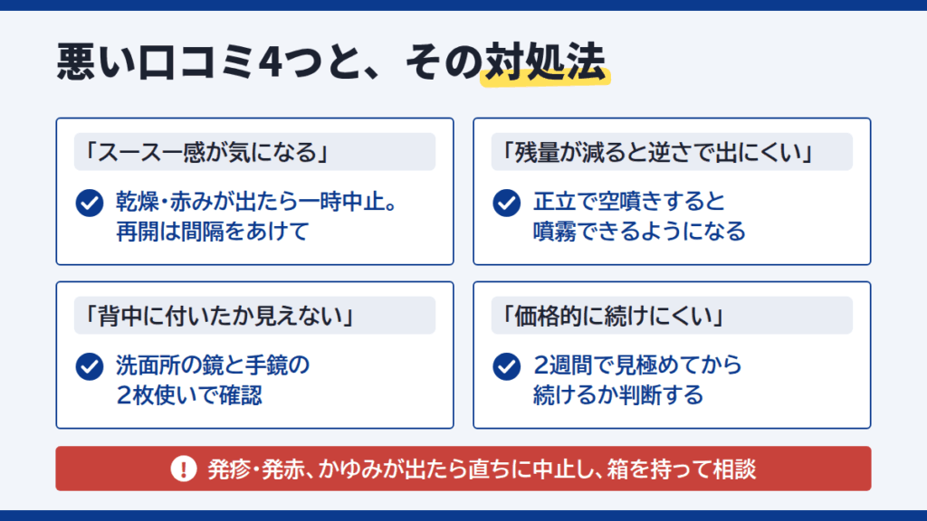 アラジル ニキビ治療薬スプレーの悪い口コミと「効果なし」と感じる理由