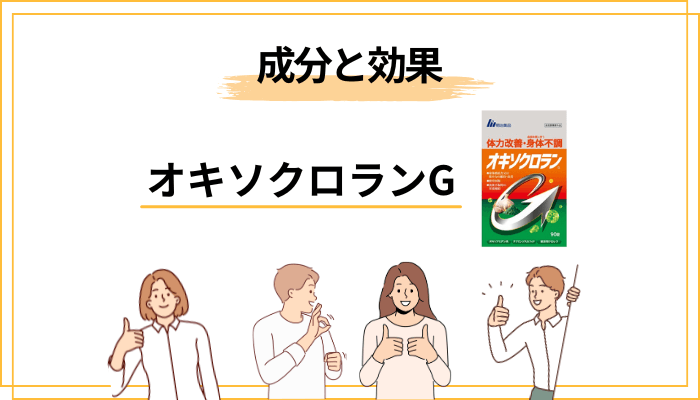 オキソクロランGの成分と効果｜2種の有効成分＋”既得権”のクロレラ末