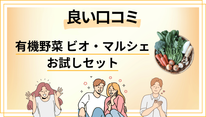有機野菜 ビオ・マルシェのお試しセットの良い口コミと評判