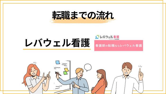 レバウェル看護の登録から転職までの流れ【5ステップ】
