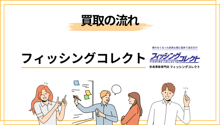 フィッシングコレクトの宅配買取の流れ【4ステップ】