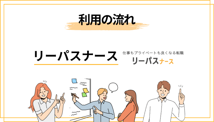 リーパスナースの登録方法と利用の流れ【3ステップで完了】
