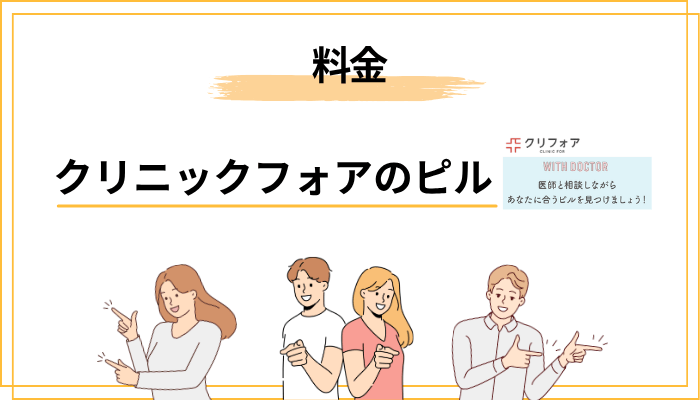 クリニックフォアのピル料金を正直に整理（2026年時点の目安）