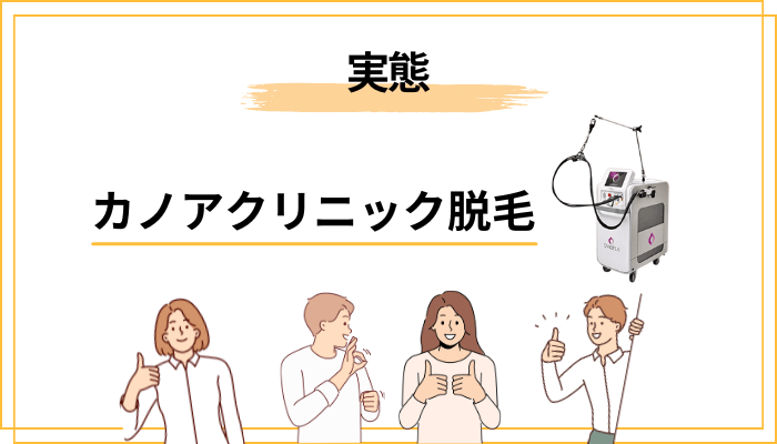 カノアクリニックの脱毛は本当に評判通り？口コミから見えた実態