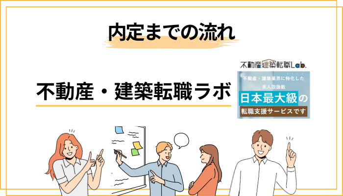 不動産・建築転職ラボの登録から内定までの流れ