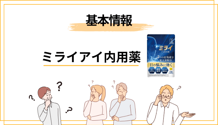 そもそもミライアイ内用薬とは？第3類医薬品としての位置づけ