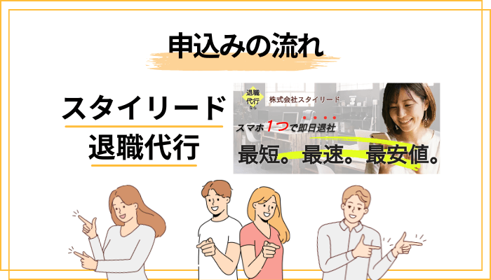 スタイリード退職代行は即日退職できる?申し込みの流れ
