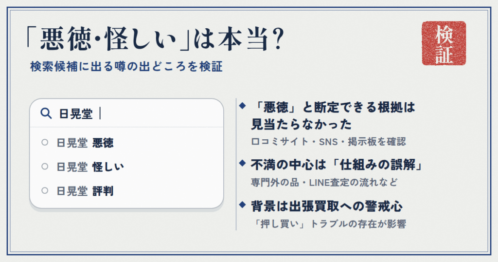 「日晃堂は悪徳・怪しい」は本当？噂の出どころを検証