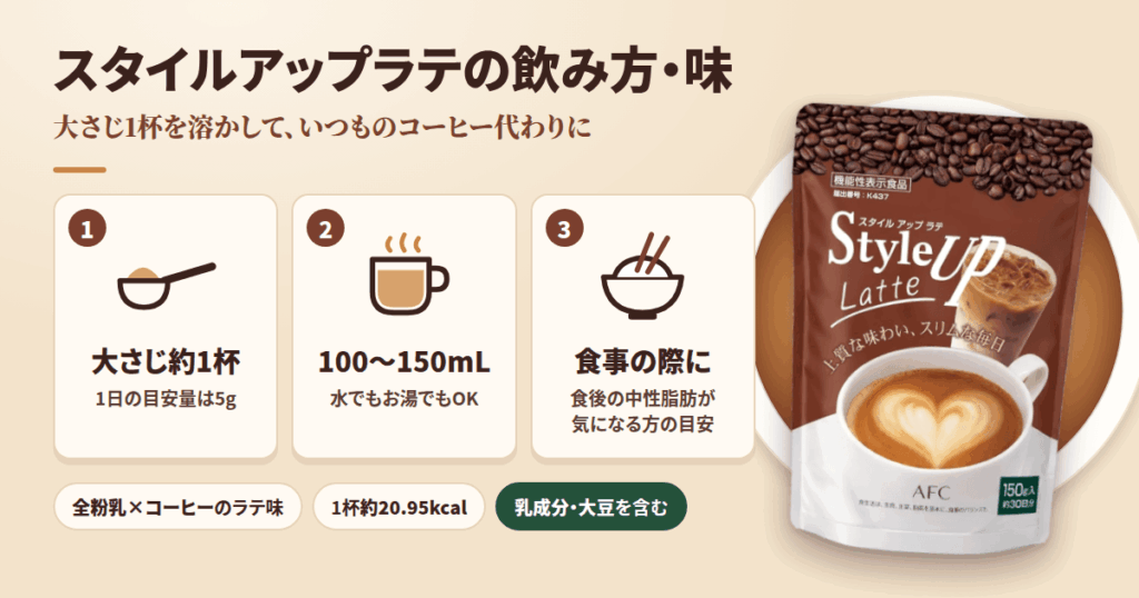 スタイルアップラテの飲み方・味は？続けやすさを正直にチェック