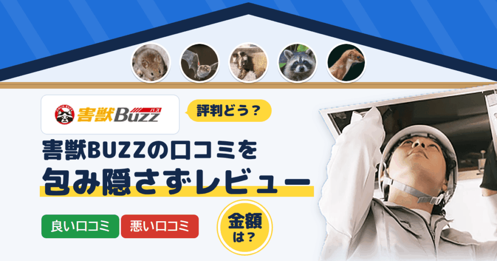 【評判どう？】金額は？害獣BUZZの口コミを包み隠さずにレビュー