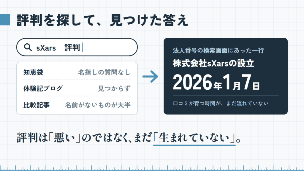 sXars（シクサーズ）の評判を探し回って、私が見つけた「たった一つの答え」